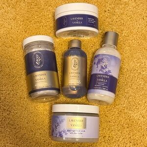 Bath and Body Works Lavender + Vanilla Body Care Bundle NWT